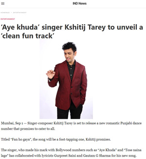 Ind News Fan Ho gaya song by Kshitij Tarey